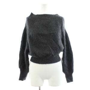 24AW フォックスアルパカオフショルプルオーバー ニット セーター 長袖 F グレー SWNT244040