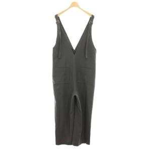 Spick&Span 24AW Vネックオールインワン サロペット 36 チャコールグレー 24030200109040 /YT
