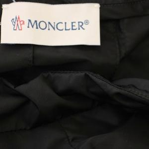MONCLER GONNA ナイロン ロング プリーツスカート 38 ブラック H20932D00020