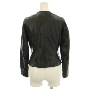 allureville レザージャケット ラムレザー 羊革 ブルゾン 1 黒 ブラック /G