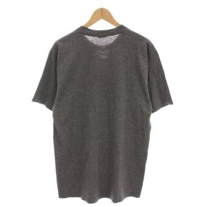 STUSSY Tシャツ カットソー 半袖 L グレー ロゴプリント /YM