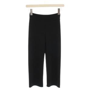 レギンス クロップド パンツ 38 黒 ブラック ストレッチ 06183 /YM