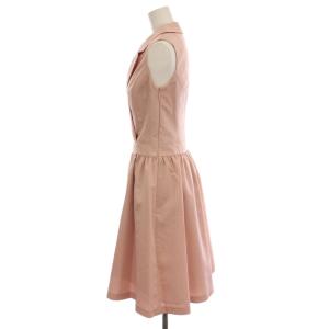 René ノースリーブ ワンピース テーラードカラー ひざ丈 34 ピンク 5516100 /YM