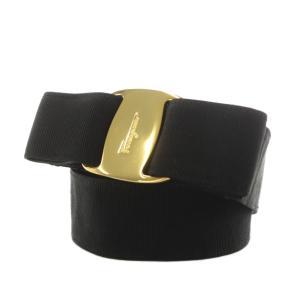 ヴァラリボン ベルト ハトメ ゴールド金具 S 黒 ブラック 8046 /AN8 OH