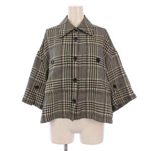 23SS LOOP LINE CHECK SHORT SHIRT シャツ ブラウス 七分袖 チェック柄