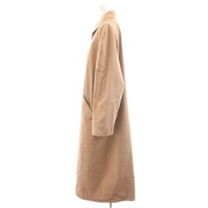 Aquascutum ステンカラーコート ロング丈 コットン アウター ピンクベージュ /AN16