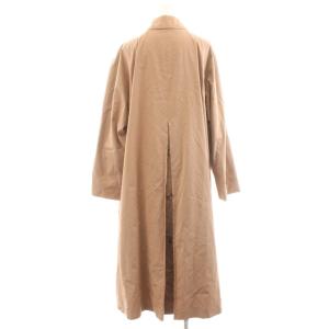Aquascutum ステンカラーコート ロング丈 コットン アウター ピンクベージュ /AN16