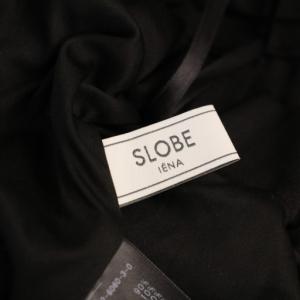 SLOBE IENA 24AW フリルカットソータイトスカート ロング F 黒 24060912606030 /BM