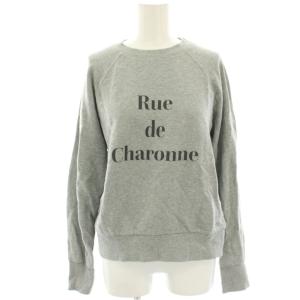 Rue de Charonne スウェット トレーナー ロゴプリント 長袖 グレー 23070912411010