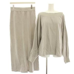 セットアップ 上下 ミニ裏毛トップス3 スウェット トレーナー 長袖 ミニ裏毛ロングスカート タイトスカート