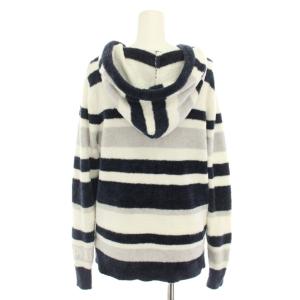 gelato pique ルームウェア セットアップ スムーズィーランダムボーダーJQDパーカ ロングパンツ ボーダー柄 F 白