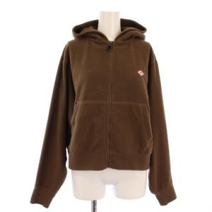 POLARTEC ZIP PARKA ジップアップパーカー ボア フリース 36 ブラウン DT-C0363