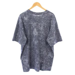 UNDER ARMOUR UNDERARMOUR Tシャツ 半袖 クルーネック ストレッチ 総柄 2XL 青 ブルー /BB