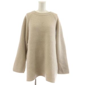 MY STANDARD ウールカシミヤブレンドバルキー チュニック ニット セーター 長袖 46 ピンクベージュ