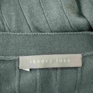 theory luxe アンサンブル ニット カーディガン カットソー 長袖 38 緑 グリーン /G