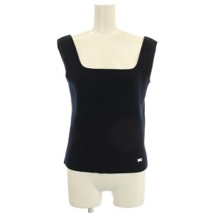 Stylish Tank リブニット タンクトップ ノースリーブ カットソー 40 ネイビー 紺 07338