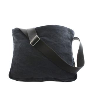 ショルダーバッグ メッセンジャーバッグ スクエア キャンバス 黒 ブラック /AN2