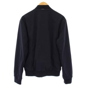 HERMES リバーシブル ボンバージャケット 46 ネイビー オレンジ