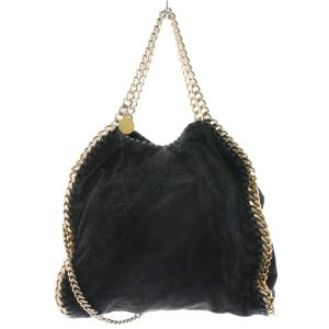 ファラベラ ミニ ショルダーバッグ ハンドバッグ チェーン フェイクレザー 黒 ブラック /AN1