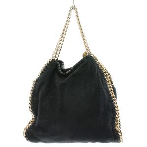 STELLA McCARTNEY ファラベラ ミニ ショルダーバッグ ハンドバッグ チェーン フェイクレザー 黒 ブラック /AN1