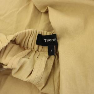Theory ECO CRUNCH WASH WIDE PULL ON N ワイドパンツ イージー 麻 リネン S ベージュ