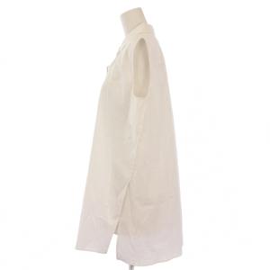 Theory Wealth SL A Line Shirt スリーブレスAラインシャツ ブラウス ノースリーブ レギュラーカラー