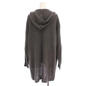 theory luxe LINO LENA カーディガン ニット 羽織り フード付き 長袖 麻100％ 38 グレー 03-1103792-045-038