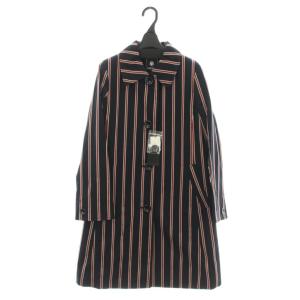コート 9 黒 ブラック 赤 レッド ストライプ柄 ライナー付き /AP