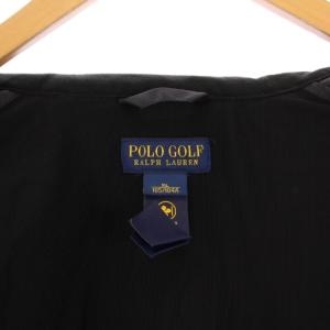 POLO GOLF RALPH LAUREN キルティングジャケット 中綿 スタンドカラー アウター ジップアップ バイカラー XL 紺 ネイビー 黒
