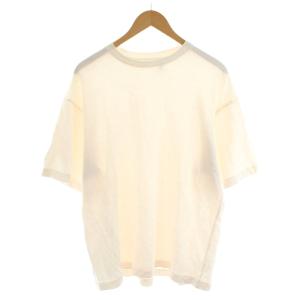 スヴィンプレーティングショートスリーブTシャツ カットソー 半袖 40 白 ホワイト KS24SCS07