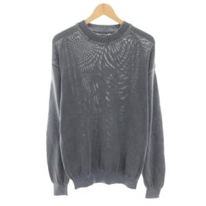 7GGバスダイドクルーニット 7GG BATH DYED CREW KNIT セーター 長袖 4 ブルーグレー