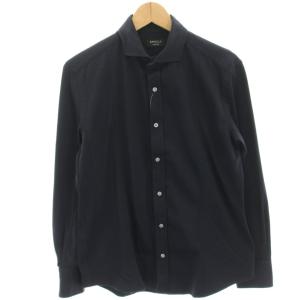 タグ付き カジュアルシャツ 長袖 46 紺 ネイビー M1M12-841-28 /HN