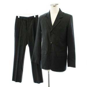 スーツ セットアップ 上下 テーラードジャケット シングル パンツ スラックス 48 36 グレー /AN50