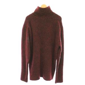 ISSEY MIYAKE ニット セーター ウール 2 赤 レッド ボルドー タートルネック ME63KN012 /AJ