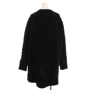 INSCRIRE 18AW ケーブルニットセーター ニット ウール 長袖 黒 ブラック I18AW-K22 /YM