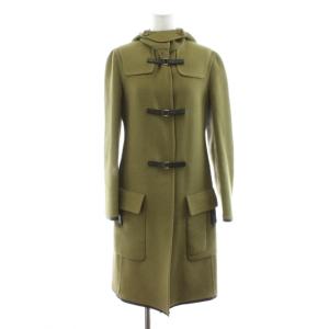 ロングコート ウール アンゴラ混 38 カーキ