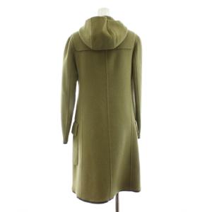 PRADA ロングコート ウール アンゴラ混 38 カーキ