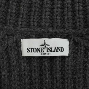 STONE ISLAND ダブルブレストニットジャケット ウール M グレー 5715525B