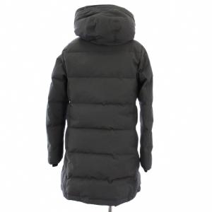 DANTON ダウンコート アウター ロング フーディ 36 グレー JD-8744 /KH