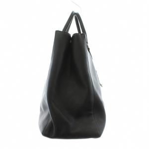 J&M DAVIDSON トートバッグ ハンドバッグ レザー ロゴ 黒 ブラック /KU