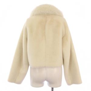 eimy istoire フェイクファーコンビジャケット S アイボリー 1122502044-4 /BM