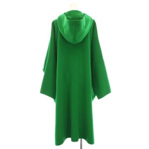 LE CIEL BLEU フーデッドオーバーコート 36 グリーン 21A69504