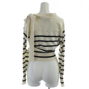 PAUL SMITH カーディガン M アイボリー ブラック 黒 ボーダー柄 /AP