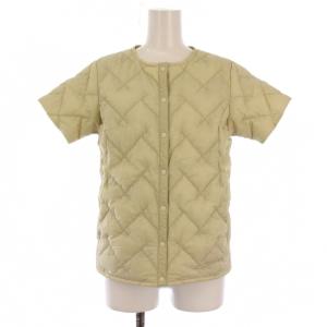 スペリオダウン ラウンドネックT ダウンジャケット 半袖 ナイロン S ベージュ 1101669 /BM