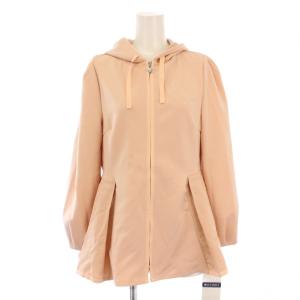 23年製 ダンボール素材パーカー ジャケット アウター ジップアップ ストレッチ ワンカラー 38 ピンク