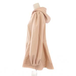 M'S GRACY 23年製 ダンボール素材パーカー ジャケット アウター ジップアップ ストレッチ ワンカラー 38 ピンク