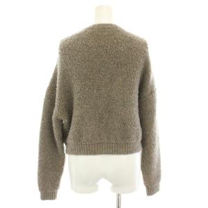 MACPHEE 22AW ムートンジップアップカーディガン ブルゾン アウター S 茶 ブラウン 12022402701
