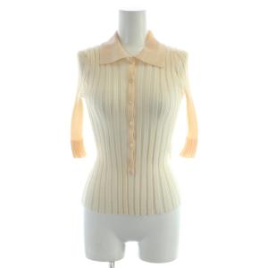 シャツ ブラウス S オレンジ 橙色 シアー 半袖 伸縮性 /AP