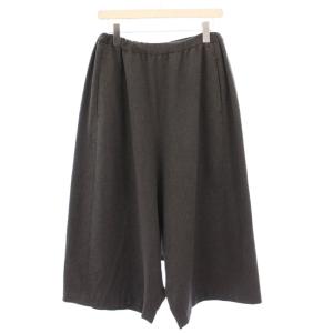 サルエルパンツ イージー ウエストゴム オーバーサイズ ストレッチ ワンカラー 無地 36 グレー /BB