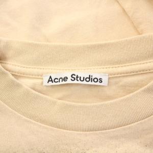 Acne Studios Tシャツ 半袖 クルーネック プリント S ベージュ /BB